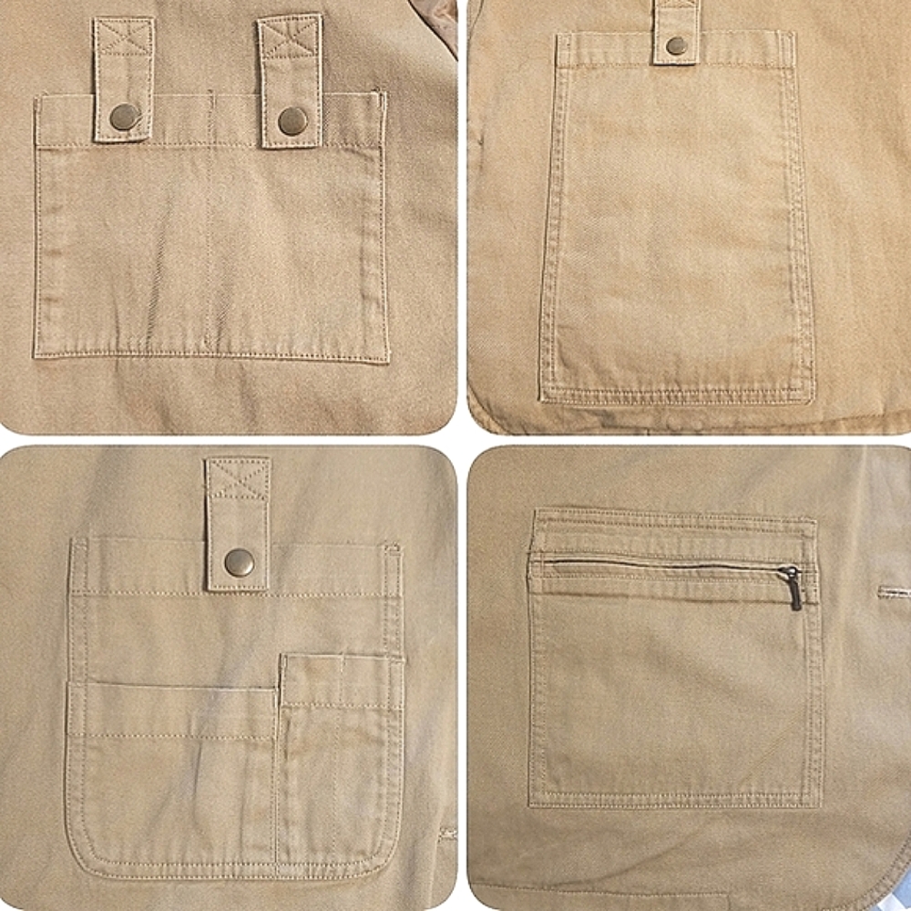 Duluth Trading Co Men's Firehose Lightweight Khaki Presentation Jacket Size L - Picture 14 of 15